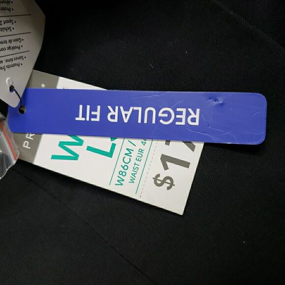 Men's Black Primark 3pc Suit Jacket Size 40 40L Pants 34 X 30 Vest White Shirt - Picture 12 of 16